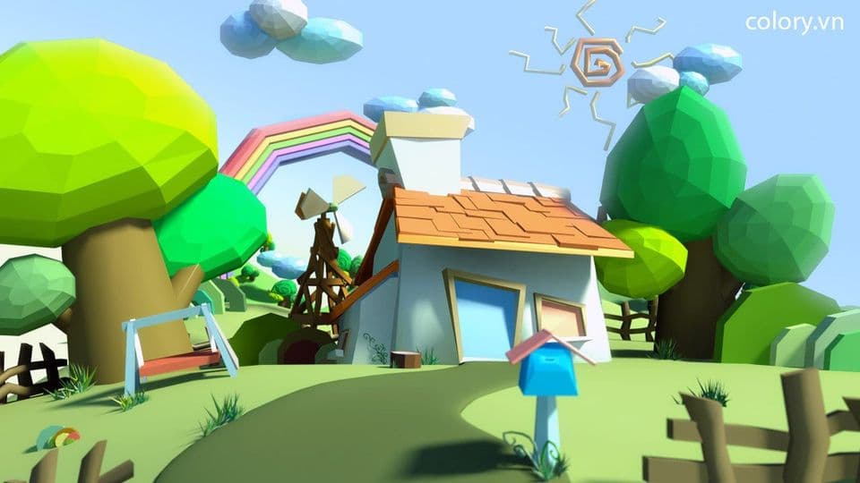 Thế Giới Truyện Tranh – 3d cartoon background