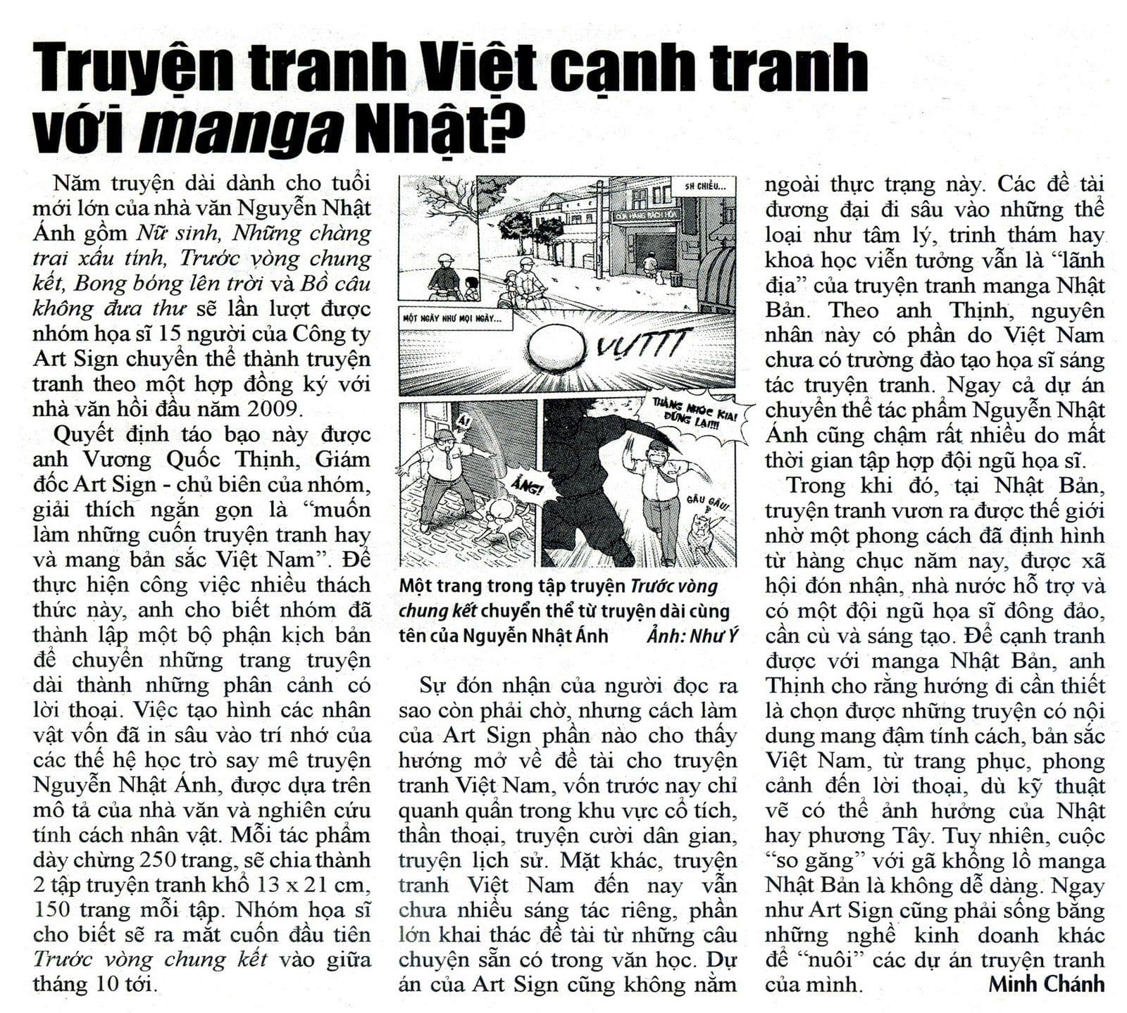 Báo Đất Việt – Truyện tranh Việt giành thị phần với 'truyện ngoại'