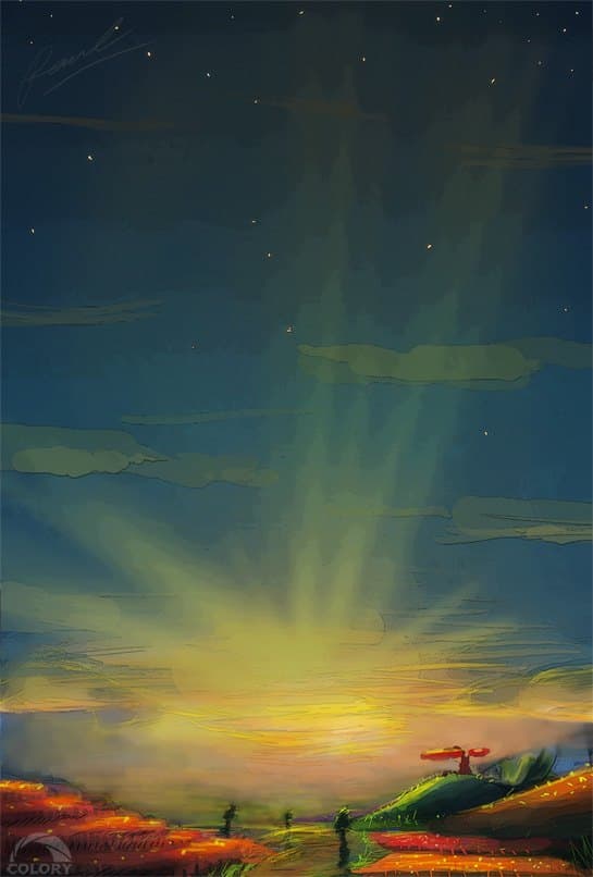 Thế Giới Truyện Tranh – concept sunset